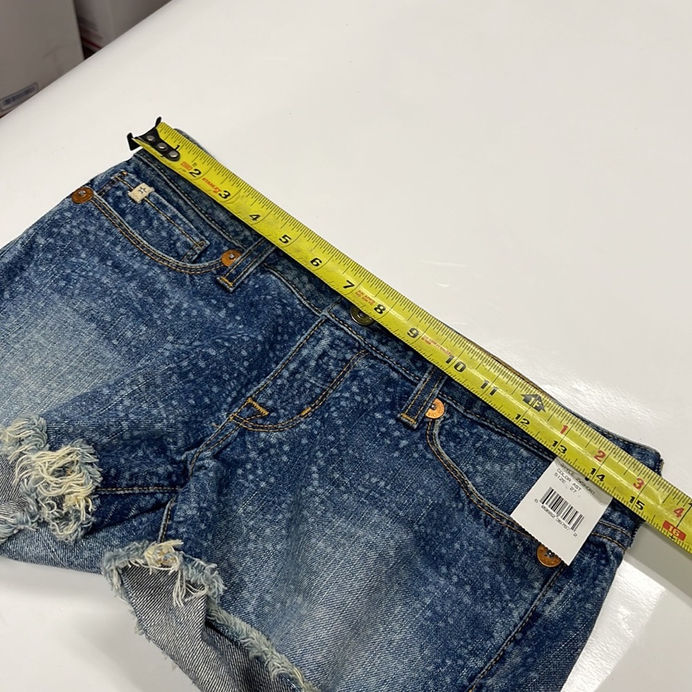 NWT Big Star Short Jeans, Waist flat 14", Front rise 7", Back rise 13" - Picture 2 of 10